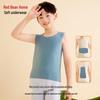 Hodohome Boys' 3A Antibacterial Thermal Vest with Lamb Wool & Silk