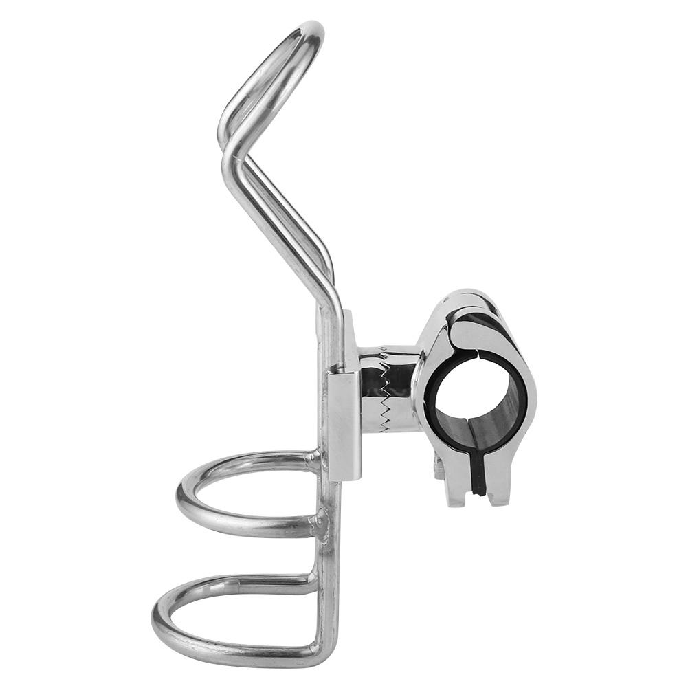 Fishing Rod Rack Stainless Steel Rail Mount Pole Bracket Support Clamp Boat Accessories26mm 1.0in