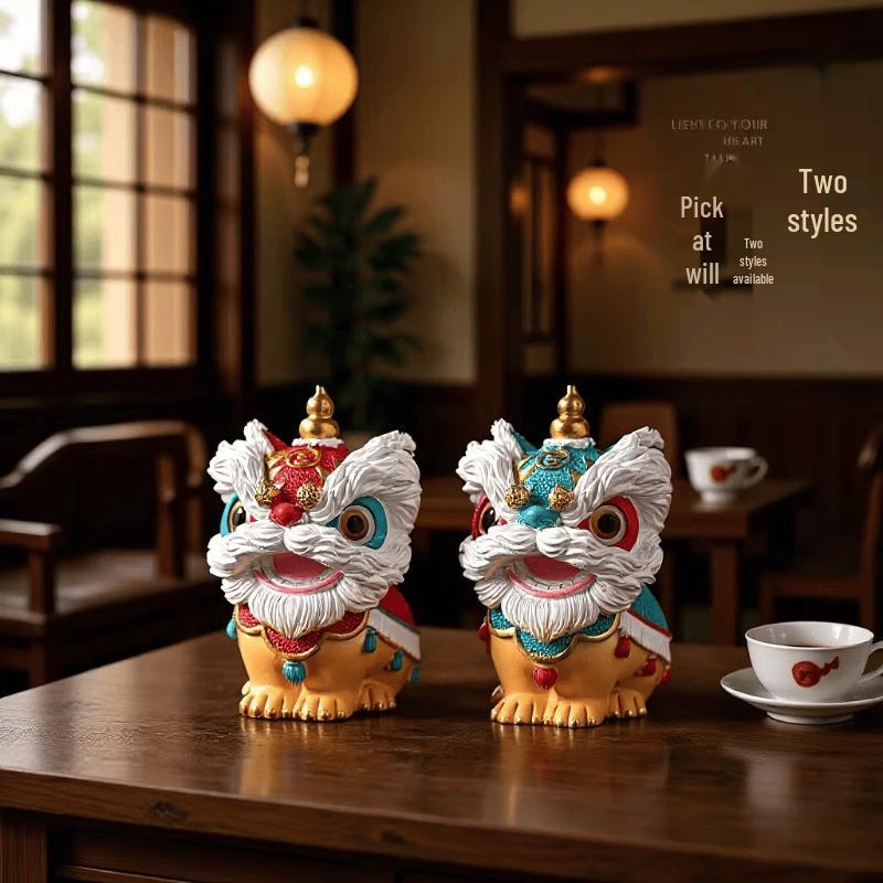 Chaxun Guochao Awakening Lion Dance Figurine Gift Set