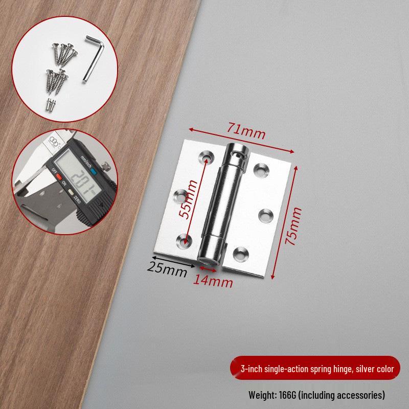Stainless Steel Self-Closing Two-Way Spring Hinge