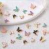5Pieces/set Butterfly Nail Charms Butterfly Rhinestones Nail Art Decoration DIY