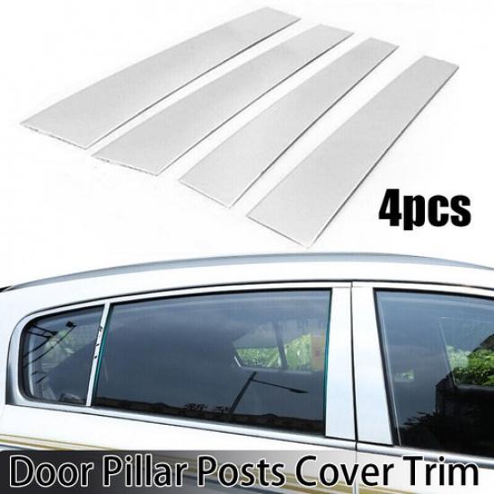 4* For Ford Door F150 Post Pillar Trim Chrome Window Cover Accessories 2004-2014
