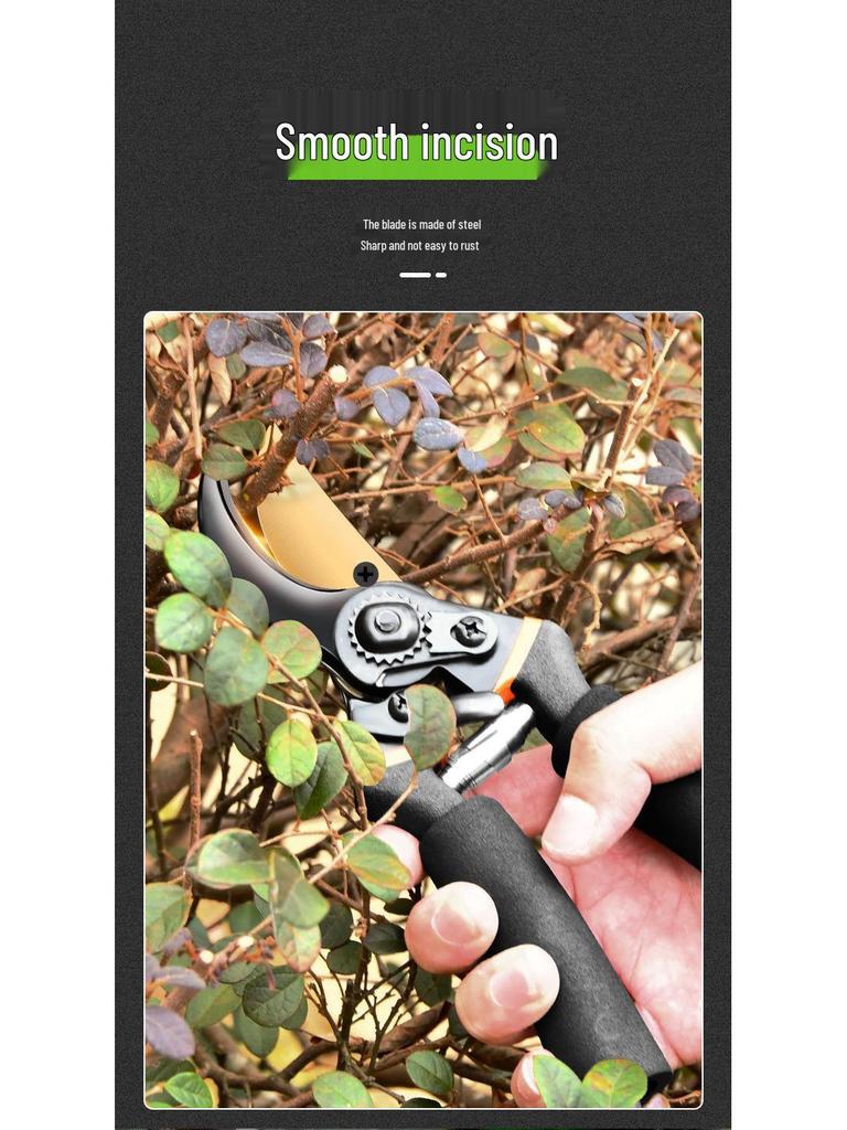 SK5 Steel Professional Garden Pruning Shears for Thick Branches - Durable and Powerful Scissors for Fruit Trees and Household Use