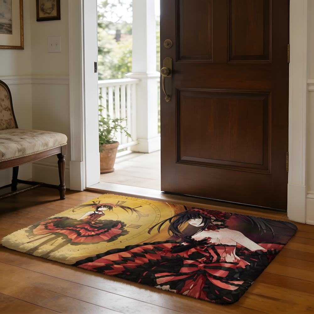 NNahida GGenshin IImpact Anime Game Floor Mat Soft Flannel Absorbent Mat Non-Slip Rug Home Bedroom Bathroom