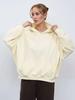 2025 Autumn/Winter Women's Fashion Casual Solid Color Loose Hooded Sweatshirt