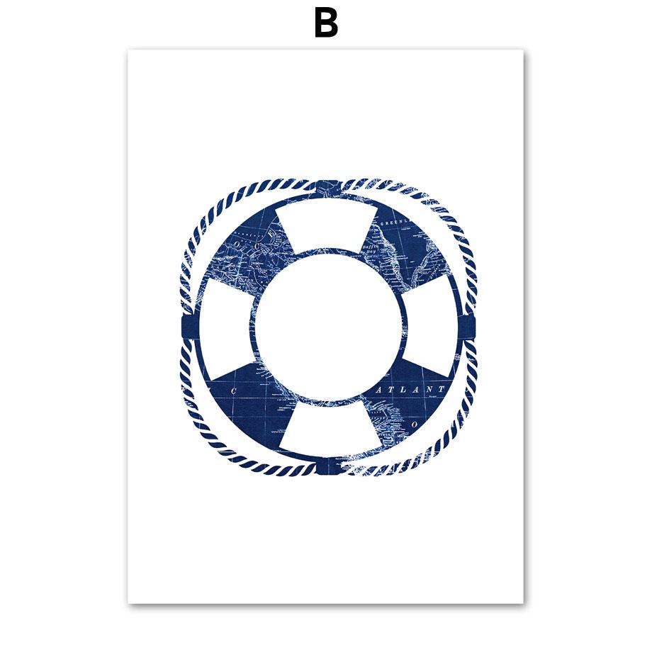 World Map Hot Air Balloon Sailboat Compass Retro Wall Art Nordic Posters Painting Cartoon Pictures Kids Room Decor Canvas Prints