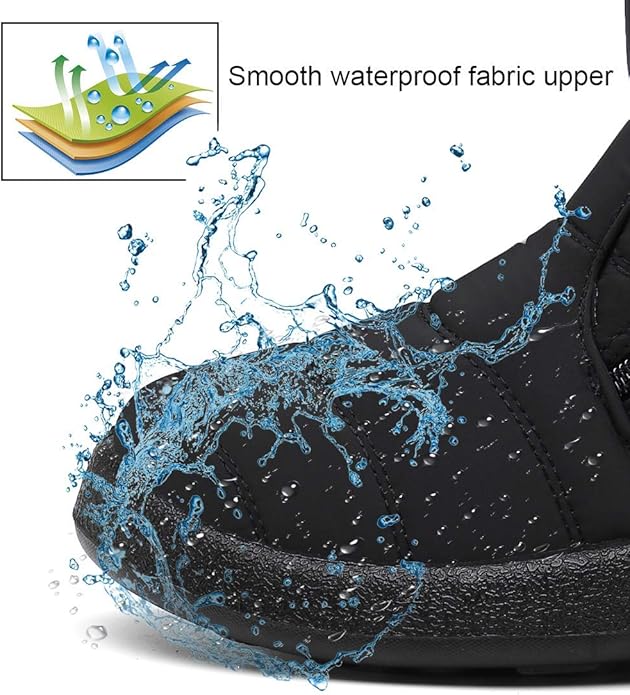 High Quality Winter Boots Women's Boots Mother Shoes Waterproof Ankle Boots Women Rain Warm Fur Foot