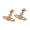 Vivienne Westwood Neil Saturn Design Pendant Brass Earrings Women earrings Beige Rose-Gold 6202014L02G231
