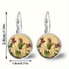 Fashion Earring Y2K Vintage Marigold Time Gem Flower Ear Buckle