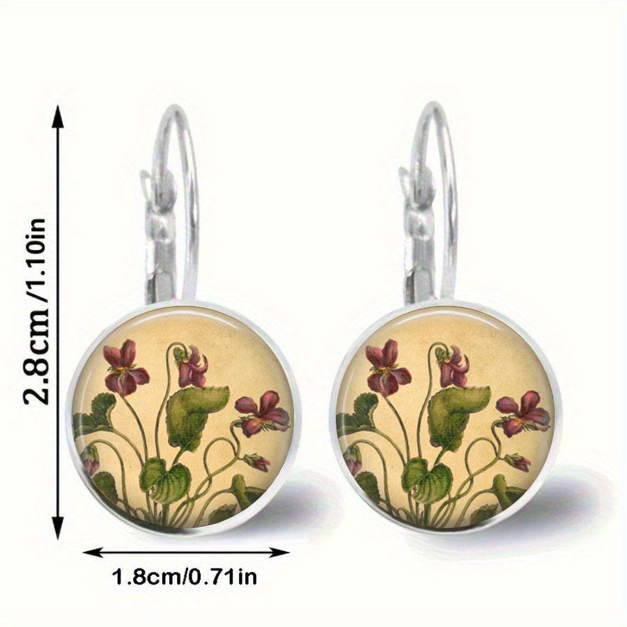 Fashion Earring Y2K Vintage Marigold Time Gem Flower Ear Buckle