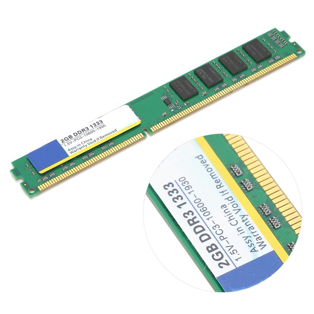 Xiede Desktop-Computerspeicherriegel DDR3 2GB 1333MHz PC3-10600 1.5V Vollständig kompatibler Speicher