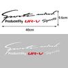 Sport Letter Car Stickers Emblem Badge Decal Auto Automobile Bonnet Sticker For Honda Fit Civic Jazz CITY Accord CR-Z VTEC Vezel IQ1