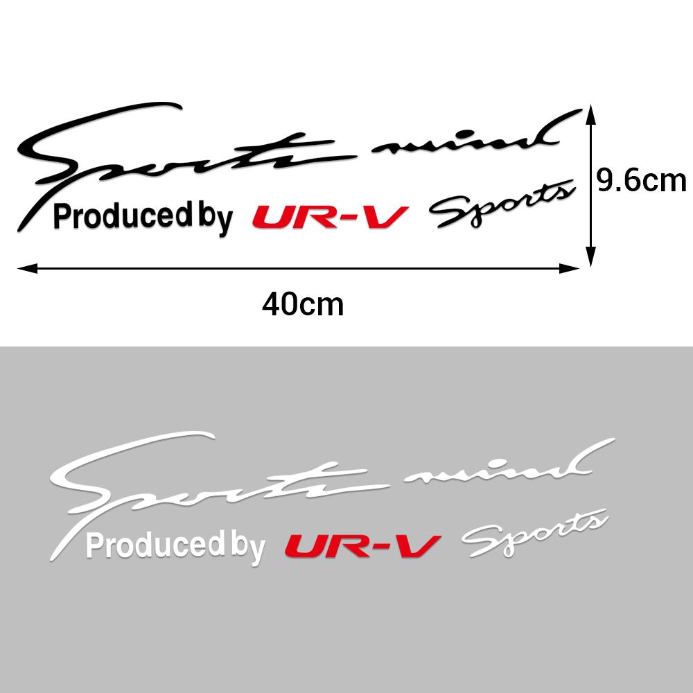 Sport Letter Car Stickers Emblem Badge Decal Auto Automobile Bonnet Sticker For Honda Fit Civic Jazz CITY Accord CR-Z VTEC Vezel IQ1