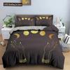 Divination Theme Duvet Cover Set Polyester Bedding Set Moon  Pattern King Queen Twin Size For Boys Girls Teens