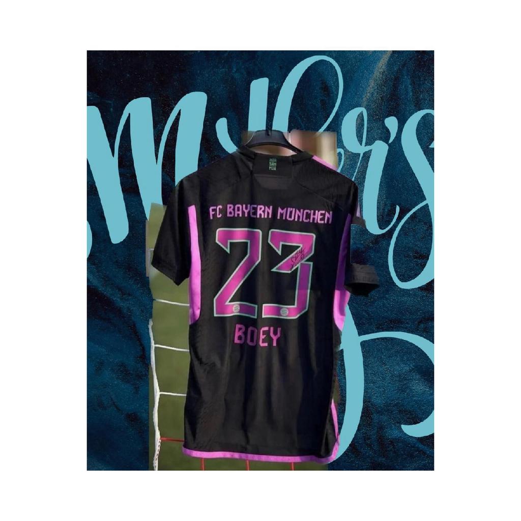 Bayern München 2023/2024 Neue Saison S.boey Schwarzes Auswärtstrikot