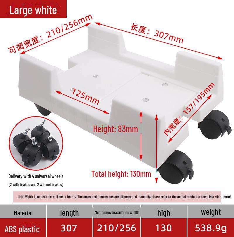 

Подставка для настольного компьютера из АБС-пластика на колесах с подвижным шкивом