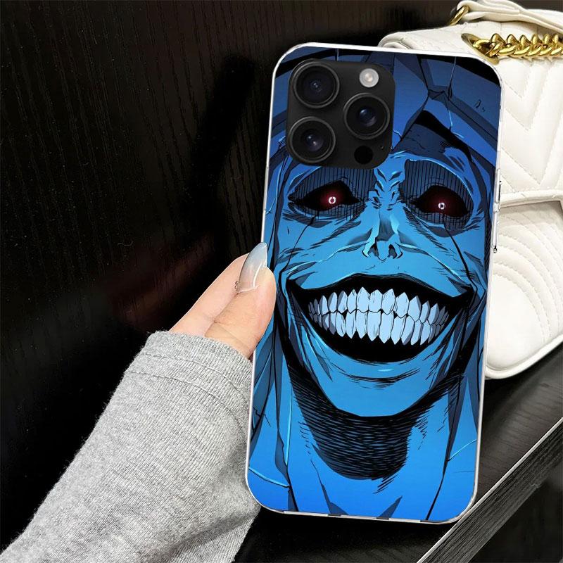 Anime S-Solos L-Levelings Case for iPhone 17 Air 16 16E 15 14 11 Pro Max Soft Phone Cover 12 13 Mini 7 SE 2020 8 Silicone Black