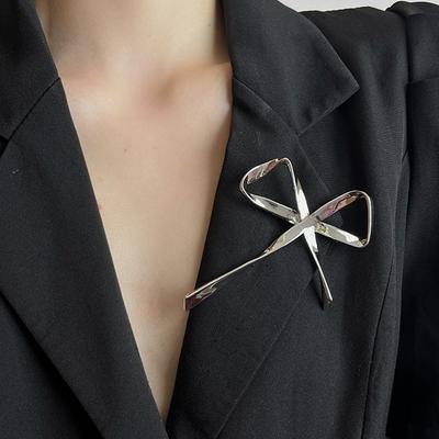 Nepravidelná brož, Retro, Lehký luxus, High-end, Minimalistický, Šperky z tekutého kovu s jehlou na krk
