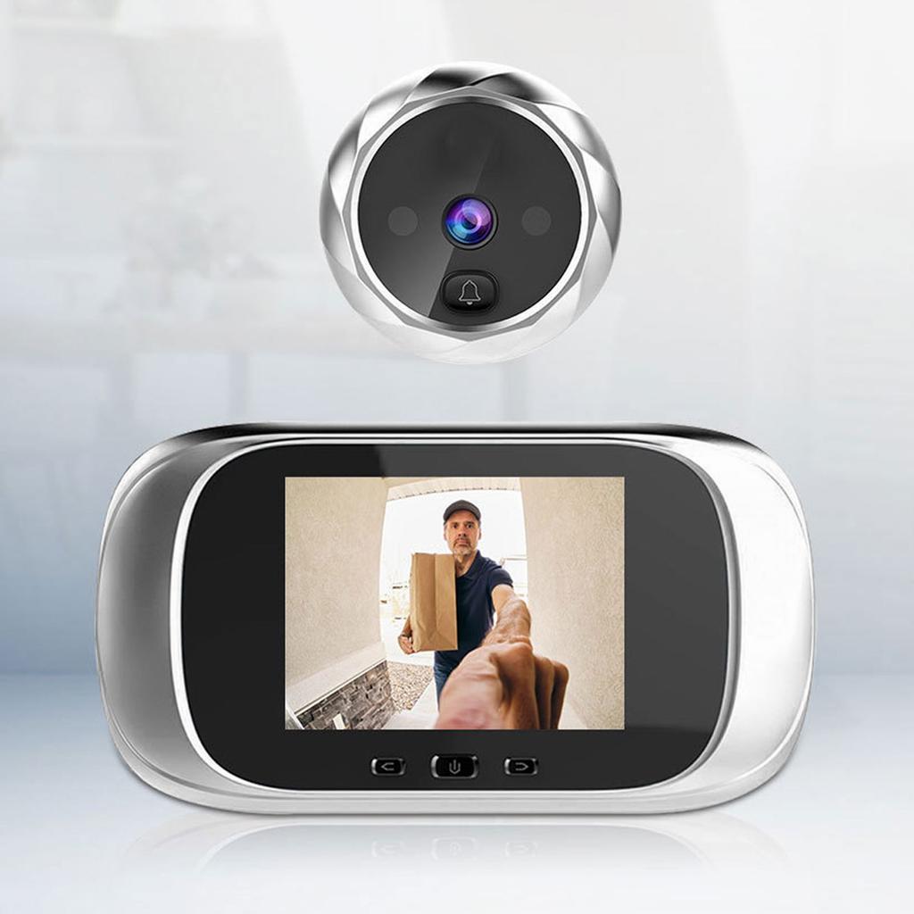 Visual Door Viewer Door Smart Peephole Camera Doorbell with 2.8 Inch LCD Display Infrared Night Visual Photo Taking for Home Security