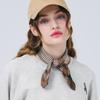 DOYOUKNOWMC ALL SEASON Mini Dot Square Brown Petite Scarf