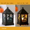 Witch Candlestick Wind Lamp Pumpkin Halloween Wind  Lantern Portable   Bar