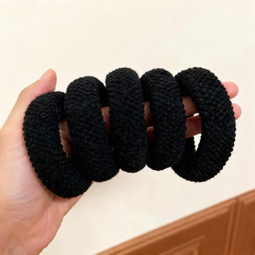 5/10 Mix Color High Elasticity Thickened Versatile Simple Scrunchies Hair-Friendly (Random Color) Hair Ties Hair Rope 2026