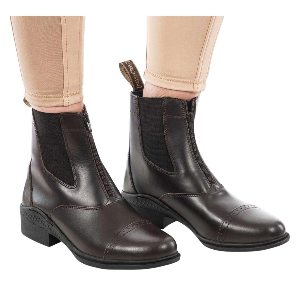 Brogini Womens/Ladies Tivoli Leather Zip Paddock Boots