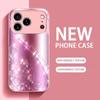 Electroplated Silver Tempered Glass Phone Case for iPhone Case for 11/12/13/14/15/16/17 Pro MAX
