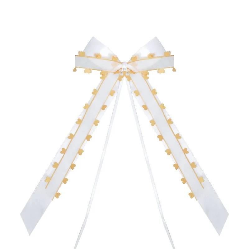 

10шт/20шт/30шт Прикраса для фестивалю та вечірки Прозора мереживна кромка Прозора стрічка Подарункова упаковка для квітів Стрічка кохання Бант 10pcs