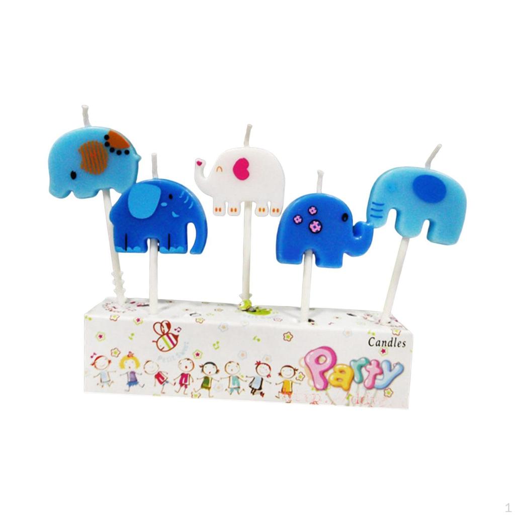 5x Multicolor Birthday Candle Set Cake Decorations for Parties Kids Style A