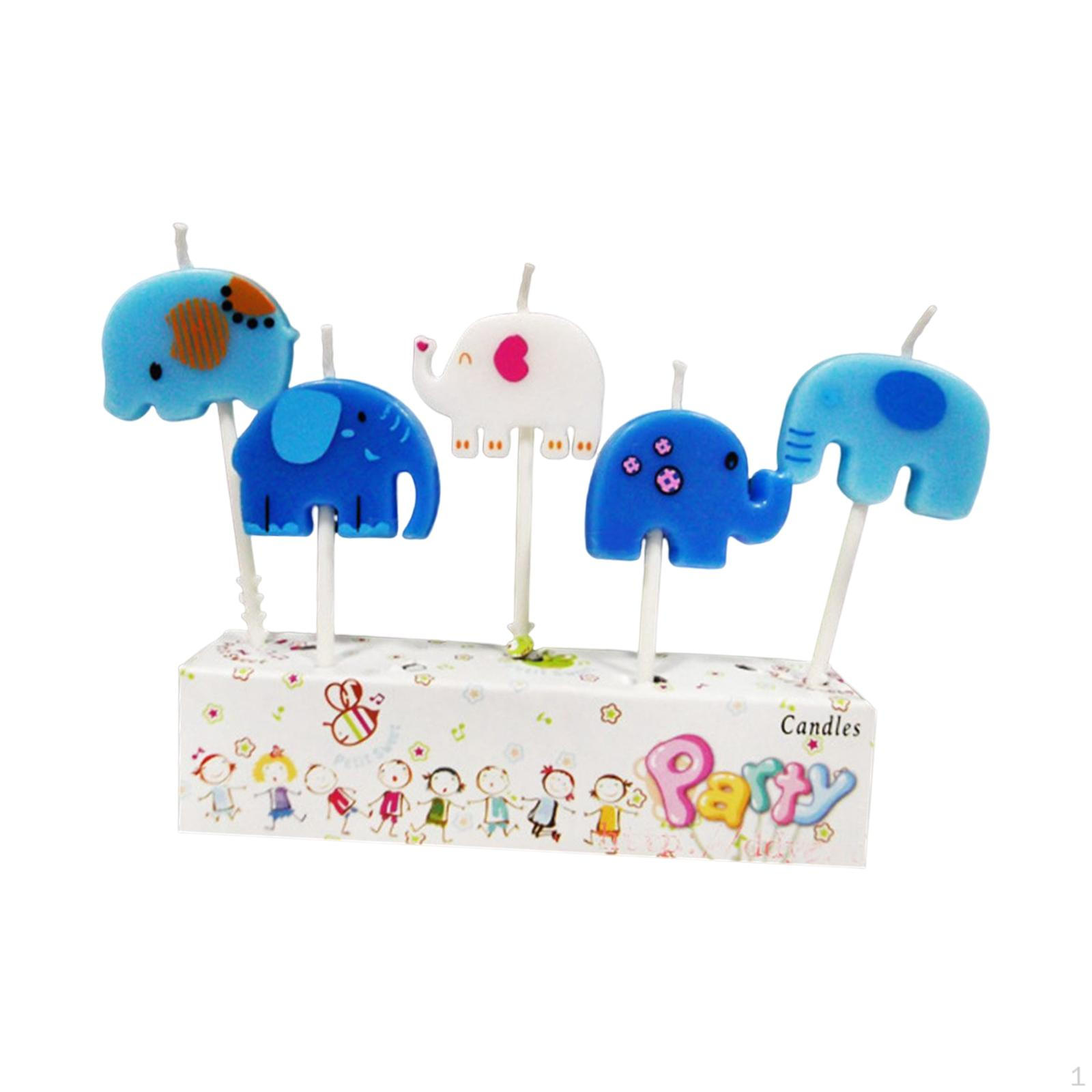 

5x Multicolor Birthday Candle Set Cake Decorations for Parties Kids Style A Style F