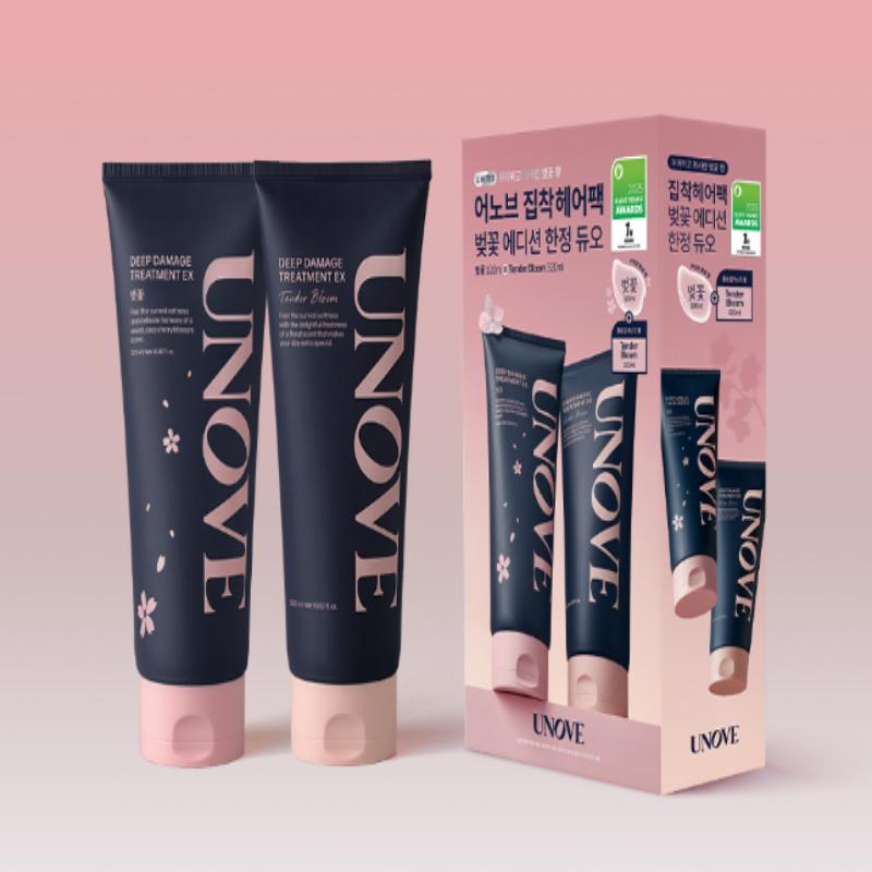 

Unove Лечение волос с глубоким повреждением EX (4 варианта) Cherry Blossom 320ml+Tender Bloom320ml