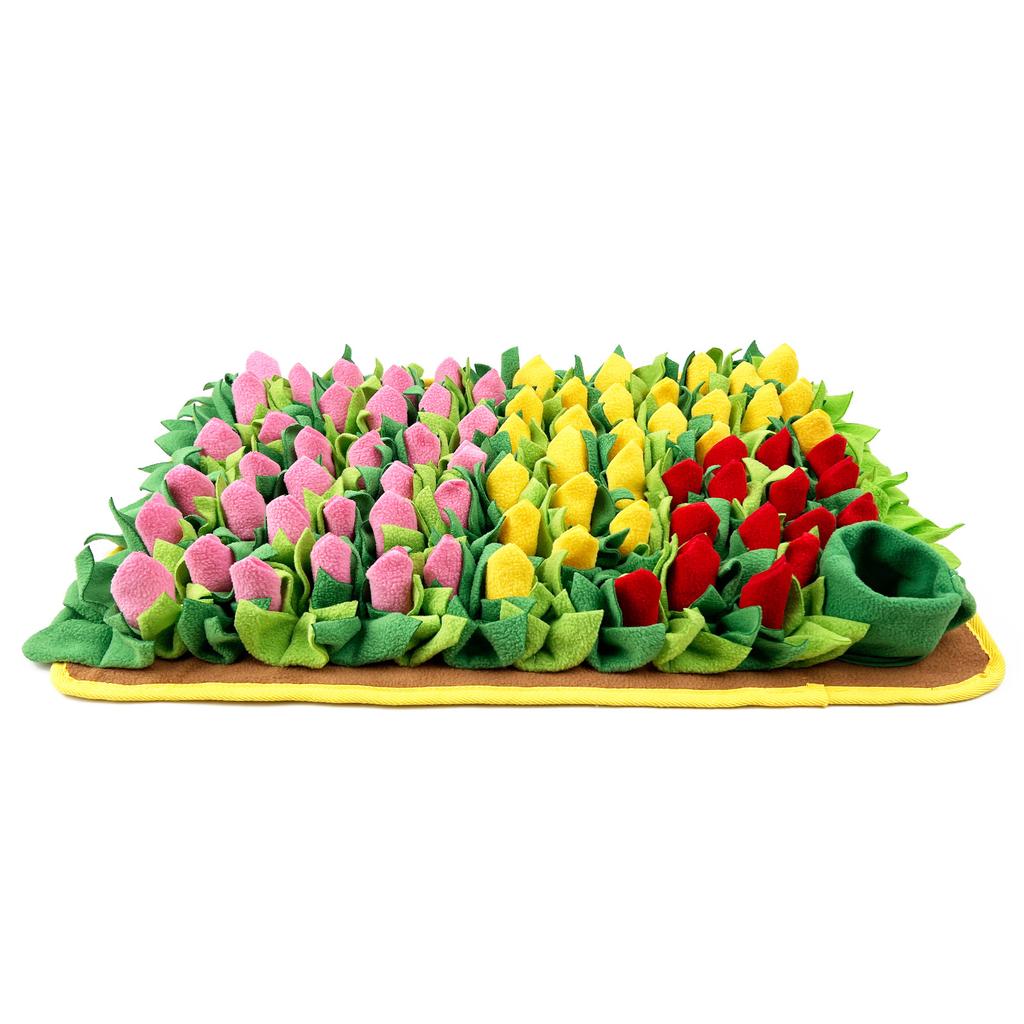 Pet Snuffle Mat Toy, Sniffing Pad for Dogs & Cats, Soft Touch, Interactive Dog Slow Feeder, Indoor Foraging Training