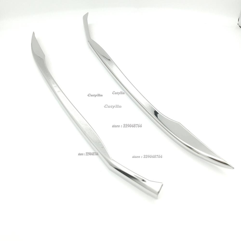 For Toyota Harrier Venza  -2024 Car Front Bumper Corner Cover Trim anti-rub Lip Molding Cover Fram Styling Accessories