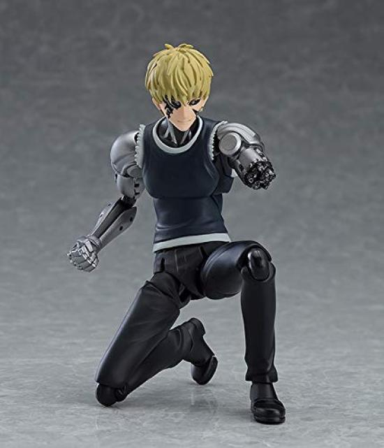 Figma Man Genos ABS PVC Painted Movable Figure One-Punch Non-Scale &