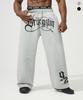 DRIX Elastic Layered Graphic Sweatpants_Gray