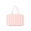Portable Hanging Travel Toiletry Bag Striped 4-Fold Cosmetic Organizer with Hook Large Capacity Makeup Bag Outdoor