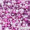 Mixed Size Acrylic Pearl Beads Round Tiny Craft Beads Loose Pearls for Jewelry Making DIY Craft Necklaces Bracelets 30g/pack