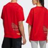 Adidas Originals Clover CNY Year Of The Tiger Limited Edition Logo Print Crew Neck T-Shirt Unisex Tops Red HC0573