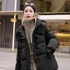 Plus Size Down Padded Jacket Winter Fashion Loose Hooded Padded Jacket Western Style Thick Warm Jacket