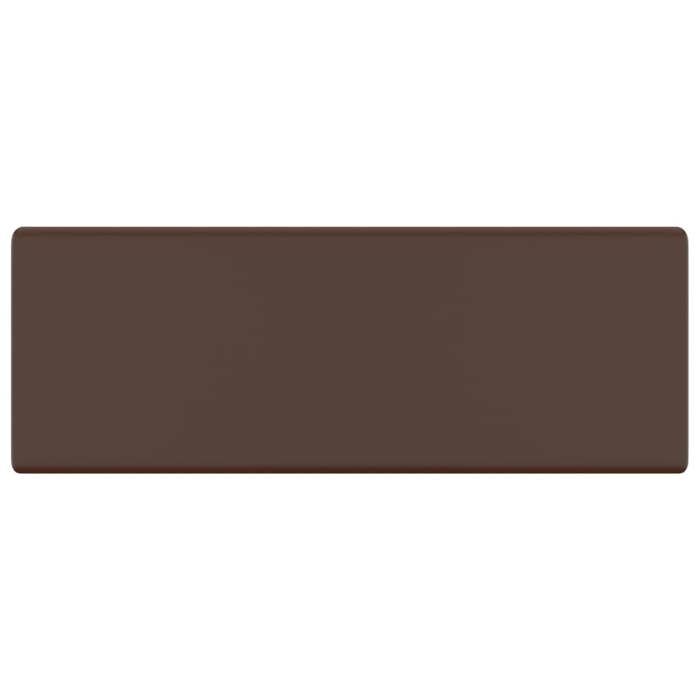 VidaXL Lavabo Carré de Luxe à Trop-plein Vasque à Poser de Toilette Lave-mains de Salle de Bain Salle Cosmétique Marron 146951