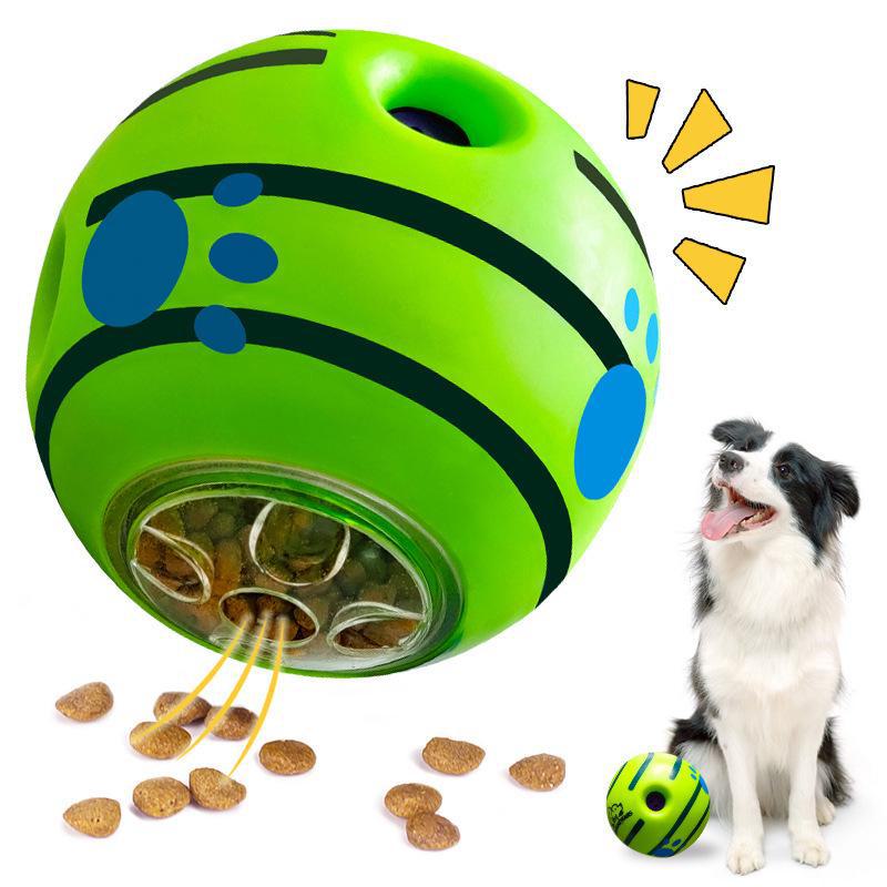 Interactive Dog Toy Balls: Chewable, Boredom-Busting Food Hiders with Sound Effects