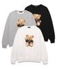 VANNWORKS Sitting Bear Oversized Sweatshirt (Vndts104) White (B Type)