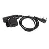 Radio Walkie Talkie Adapter Cable 90cm U94 PTT Push To Talk Headset Cable Plug Connector Cable for