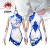 Exquisite Polyester Game Cosplay Costume For Women Elegant Floral Design