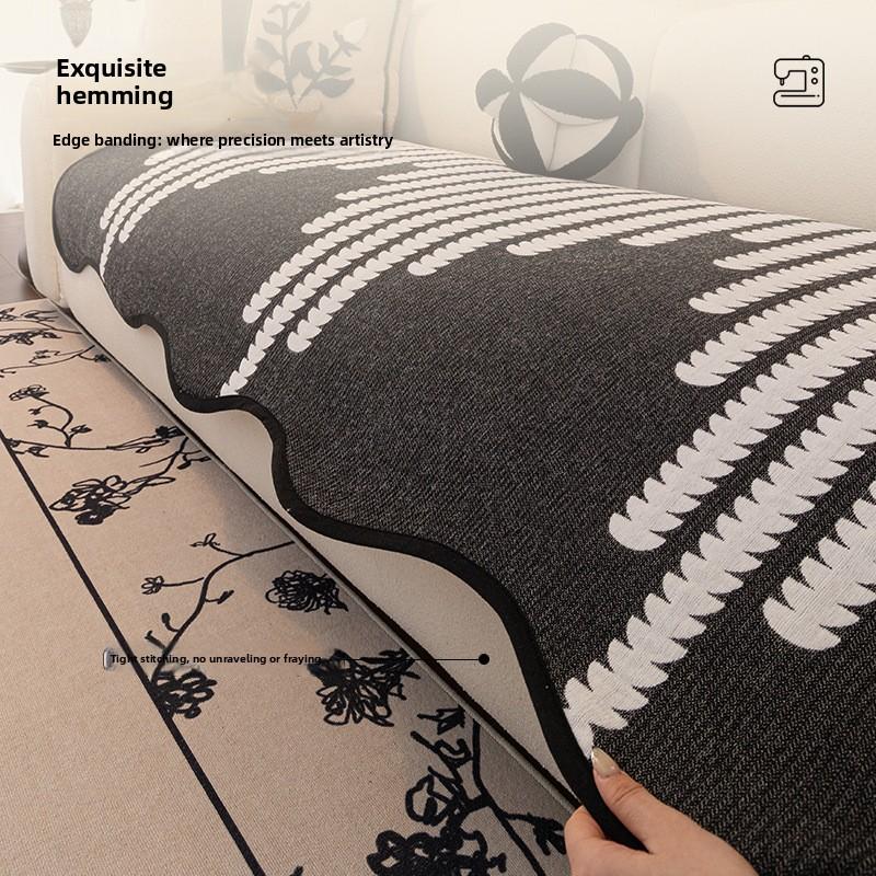 Wave Edge Special-Shaped Sofa Cushion, Modern Simple Wind Sofa Cushion, Universal In All Seasons, One-Piece Non-Slip Sofa Cover