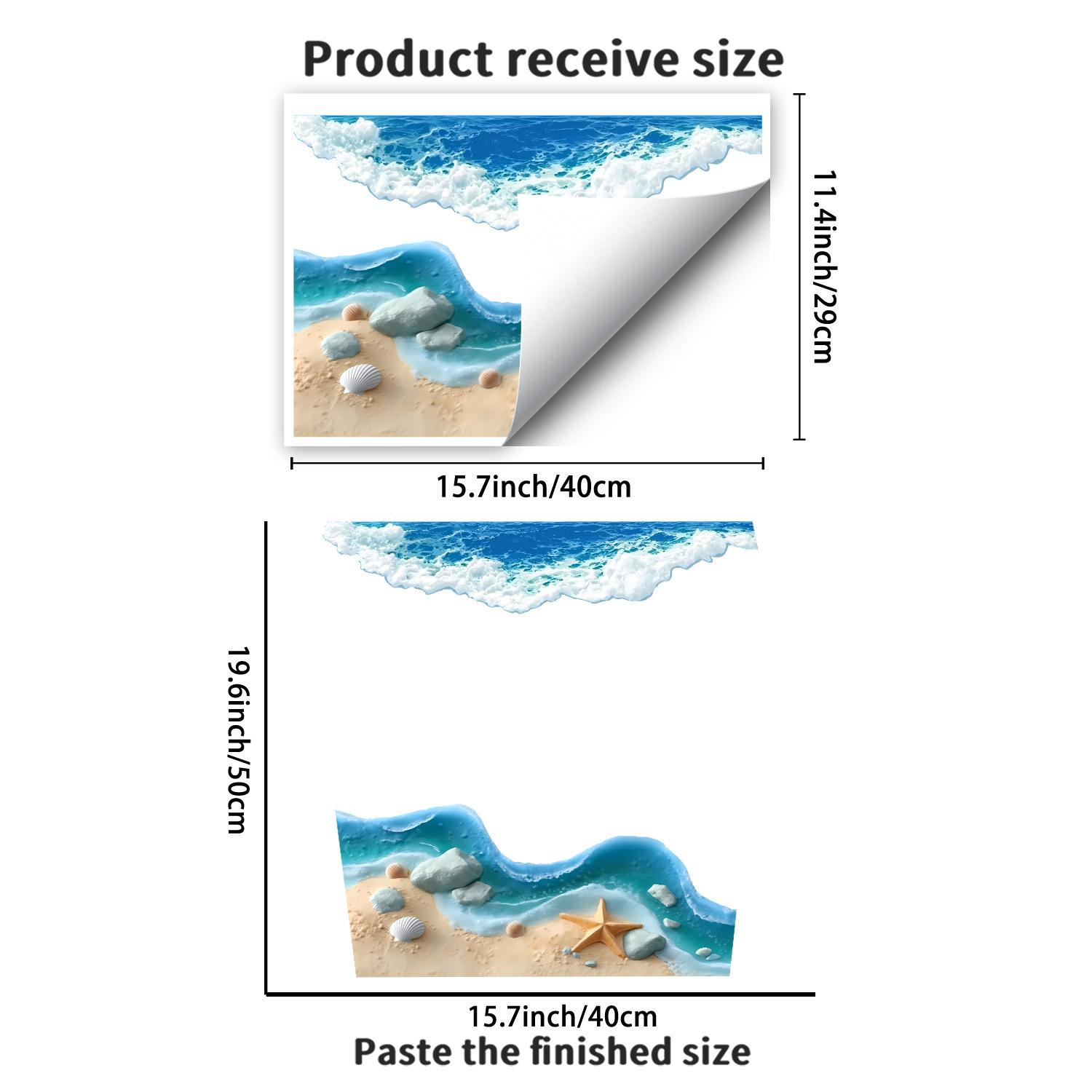 

Креативная декоративная самоклеящаяся наклейка на стену в виде ракушек с океанского пляжа для ванной комнаты, туалета, крышки унитаза PH_QTB356