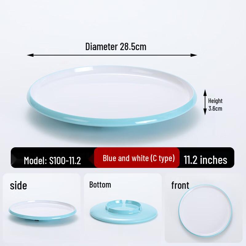Melamine Round Fast Food Plate