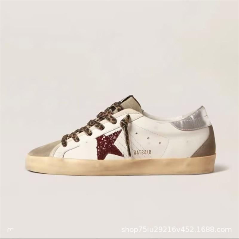 Scarpe da Ginnastica Loafer Donna Stampa Stelle Usurata Tacco Basso Comode Casual con Suola in Gomma