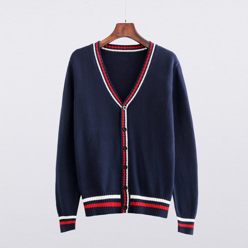 Women's Thickened JK Cardigan Sweater - Autumn/Winter Japanese College Style Embroidered Long Sleeve Knitwear